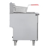 Flamaster FLM-VF40-NG 15 1/2" Gas Open Pot Fryer, Natural Gas, 40-50 lb, 100,000 BTU