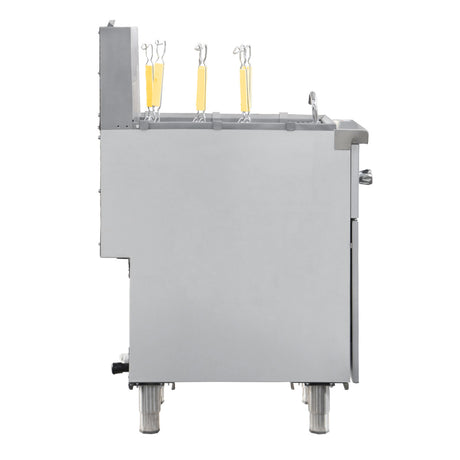 Flamaster FLM-PC11-NG 15 1/2" 11 Gallon Gas Pasta Cooker, Natural Gas, 122,000 BTU
