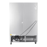 Polarman PLM-54RGS 53 15/16" Reach-In Refrigerator with Double Glass Doors with LED Lighting, Bottom Mount, Stainless Steel, 49 cu. ft.