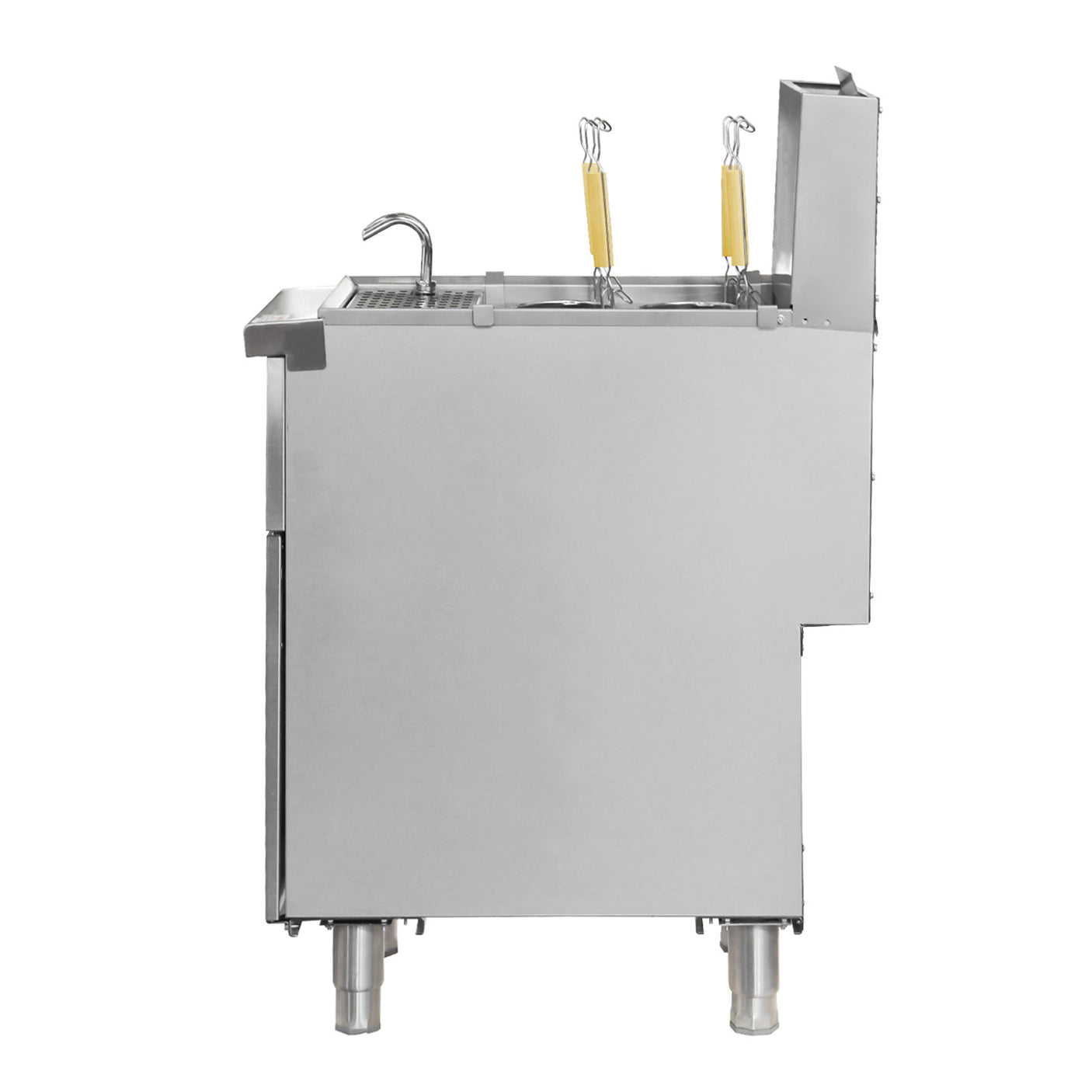 Flamaster FLM-PC10-NG 15 1/2" 10 Gallon Gas Pasta Cooker, Natural Gas, 100,000 BTU