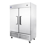 Chumart CM-54RS 53 15/16" Reach-In Refrigerator with Double Solid Doors, Bottom Mount, Stainless Steel, 49 cu. ft.
