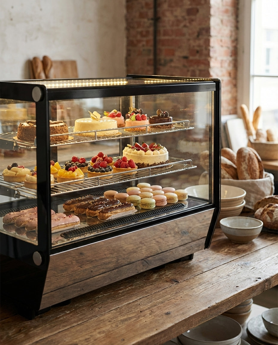 Polarman PLM-W252L-5 60″ Countertop Refrigerated Bakery Display Case with LED Lighting