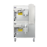 Flamaster FLM-COE240-2 38" Commercial Double Deck Electric Convection Oven - 10 Racks, 240V