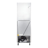 Polarman PLM-27RGS 26 3/4" Reach-In Refrigerator with Single Glass Door with LED Lighting, Bottom Mount, Stainless Steel, 23 cu. ft.