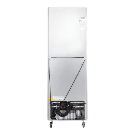 Polarman PLM-27RGS 26 3/4" Reach-In Refrigerator with Single Glass Door with LED Lighting, Bottom Mount, Stainless Steel, 23 cu. ft.