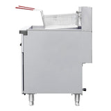 Flamaster FLM-EF50 15 1/2" Electric Floor Fryer, 50 lb, 208V/3 Phase