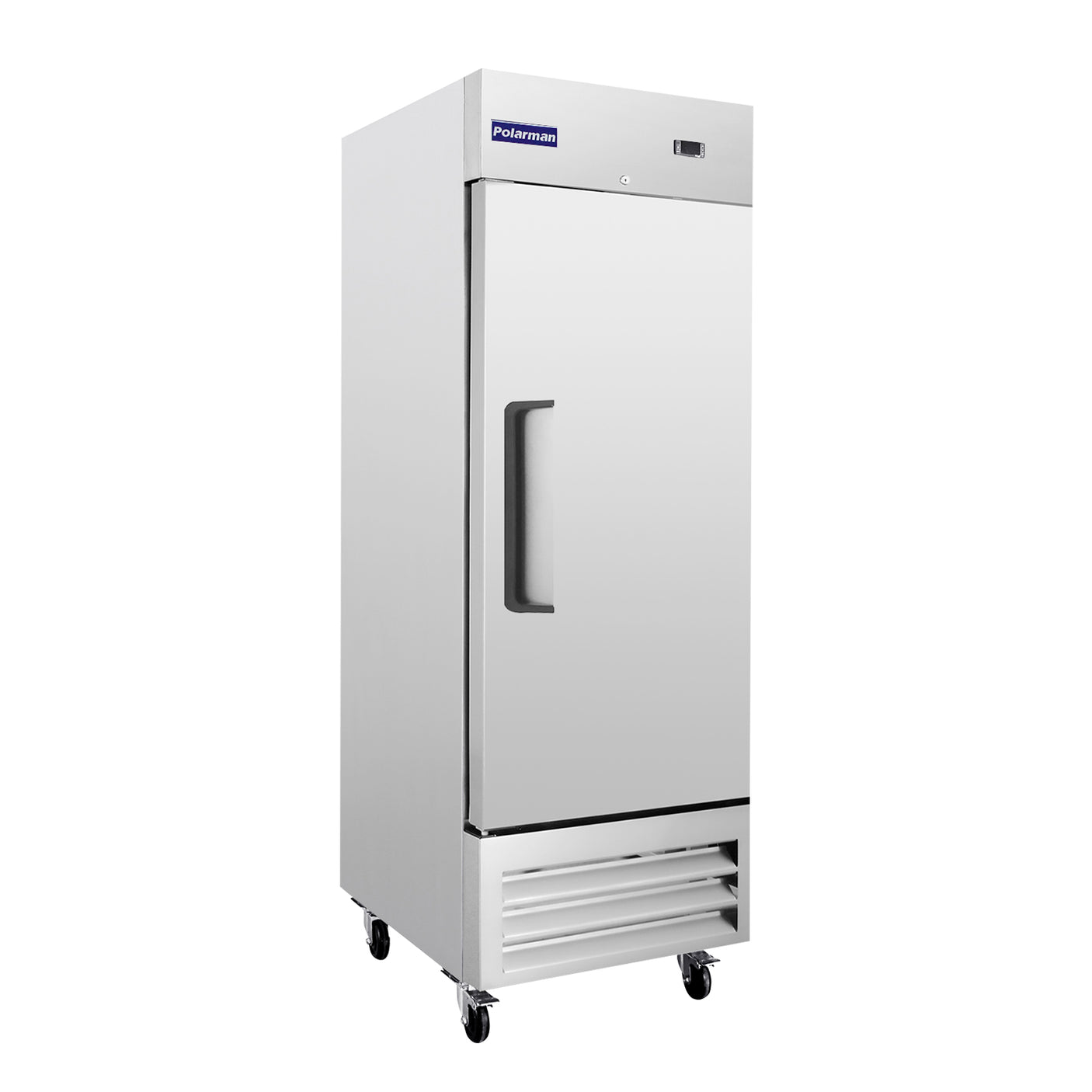 Polarman PLM-27FS 26 3/4" Reach-In Freezer with Single Solid Door, Bottom Mount, Stainless Steel, 23 cu. ft.