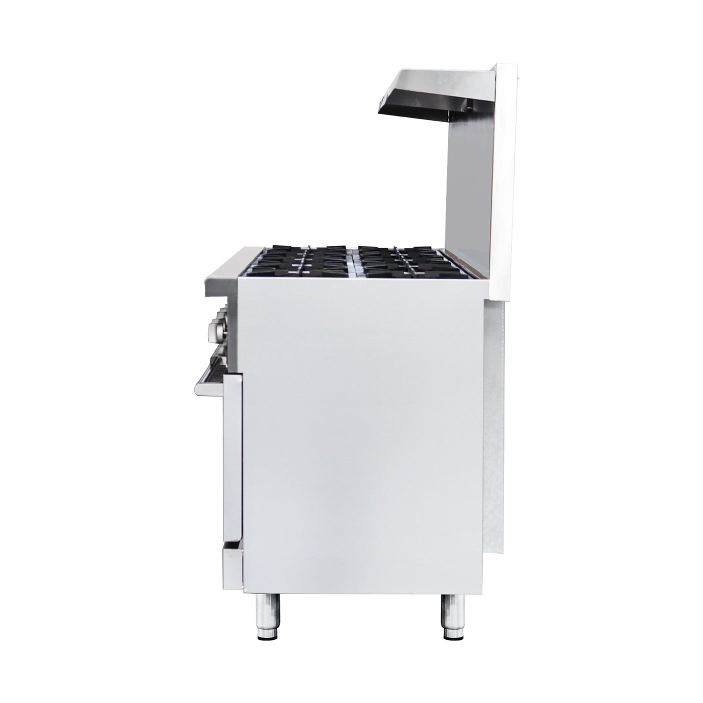 Flamaster FLM-R60 60” NG/LPG Commercial Gas Range, 10 Open Burners, 2 Standard Ovens, 366,000 BTU