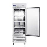 [Clearance] Polarman PLM-27FS 26 3/4" Reach-In Freezer with Single Solid Door, Bottom Mount, Stainless Steel, 23 cu. ft.