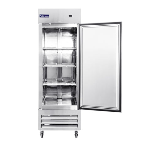 [Clearance] Polarman PLM-27FS 26 3/4" Reach-In Freezer with Single Solid Door, Bottom Mount, Stainless Steel, 23 cu. ft.
