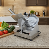 ChefAsst HB-320D Heavy-Duty Automatic Meat Slicer with 12.6" Stainless Steel Blade