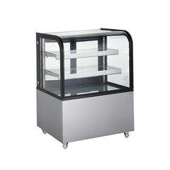 Polarman PLM-270A 36″  Curved Glass Refrigerated Bakery Display Case With LED Lights