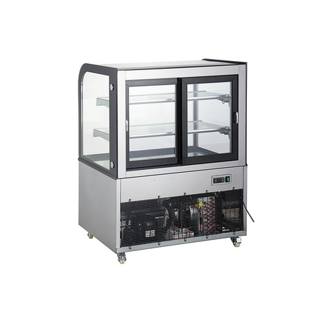 Polarman PLM-270A 36″  Curved Glass Refrigerated Bakery Display Case With LED Lights