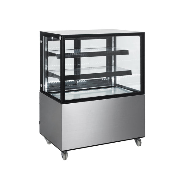 Polarman 36″ Flat glass Bakery Refrigerated Showcase With LED Lights ARC-270Z