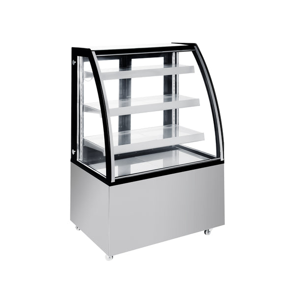 Polarman 36″ Curved glass Bakery Refrigerated Showcase With LED Lights ARC-271Y