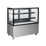 Polarman PLM-370S 48″ Square Glass Refrigerated Bakery Display Case with LED Lighting