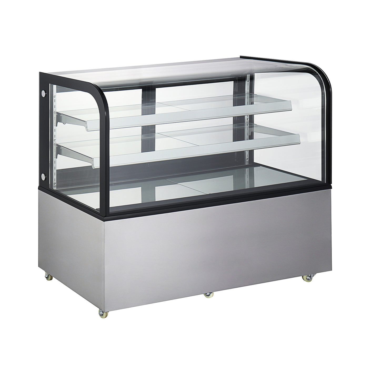 Polarman PLM-470A 60″ Curved Glass Refrigerated Bakery Display Case With LED Lights