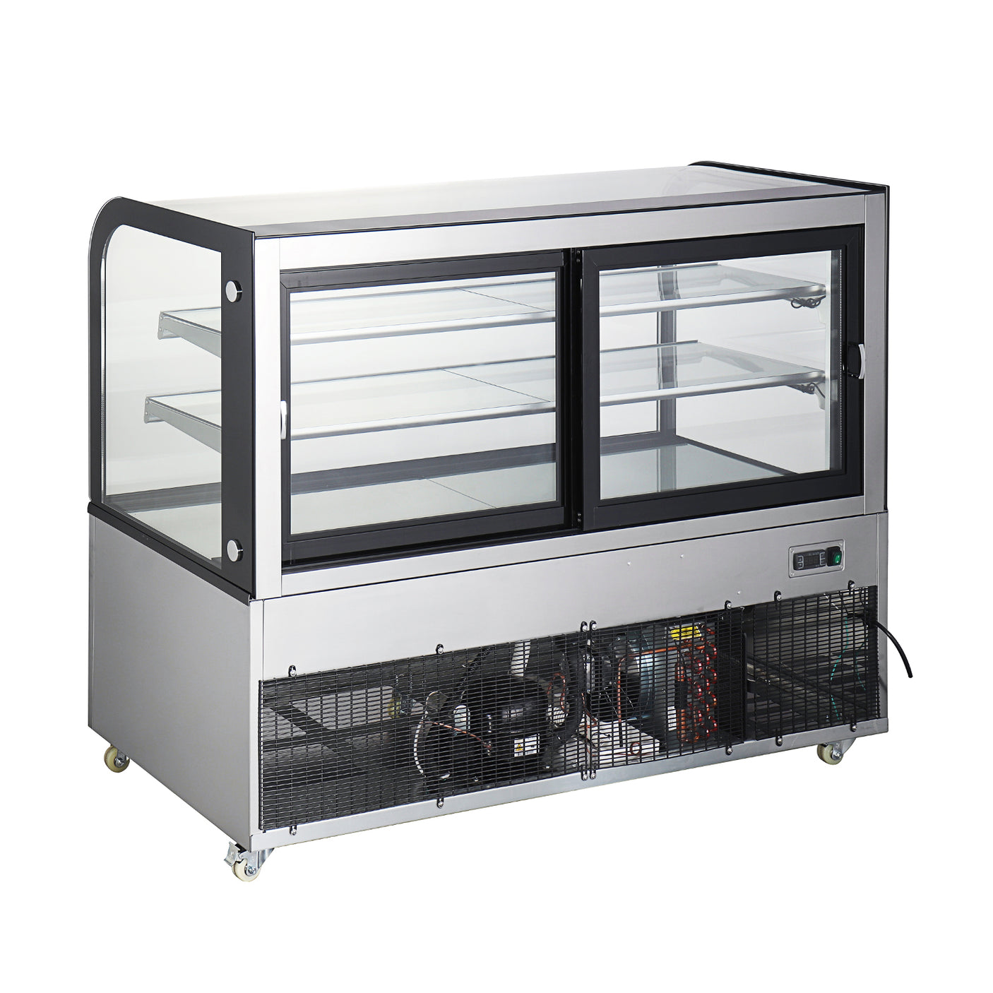 Polarman PLM-470A 60″ Curved Glass Refrigerated Bakery Display Case With LED Lights