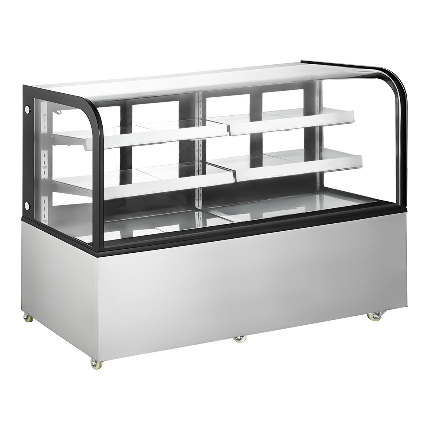 Polarman PLM-570A 72″ Curved Glass Refrigerated Bakery Display Case With LED Lights