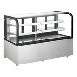 Polarman PLM-570A 72″ Curved Glass Refrigerated Bakery Display Case With LED Lights