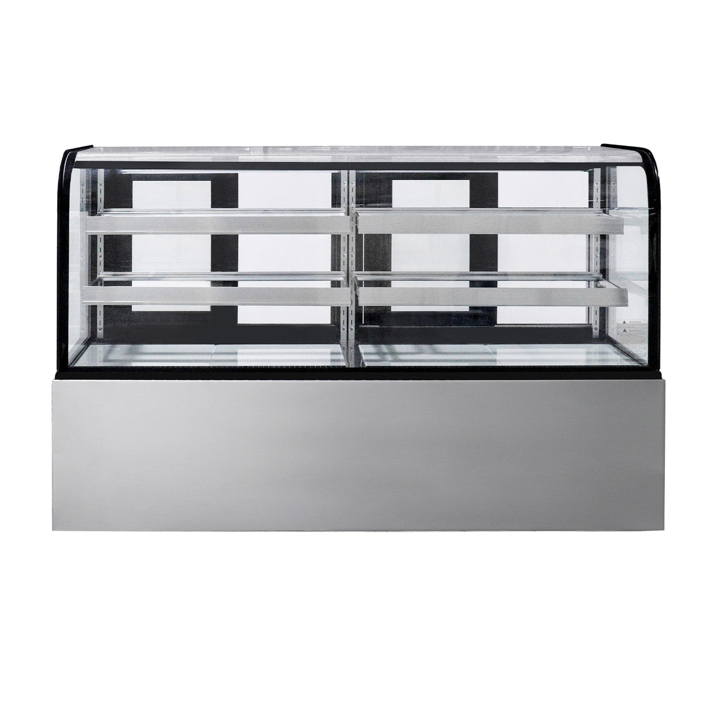 Polarman PLM-570A 72″ Curved Glass Refrigerated Bakery Display Case With LED Lights