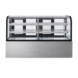 Polarman PLM-570A 72″ Curved Glass Refrigerated Bakery Display Case With LED Lights