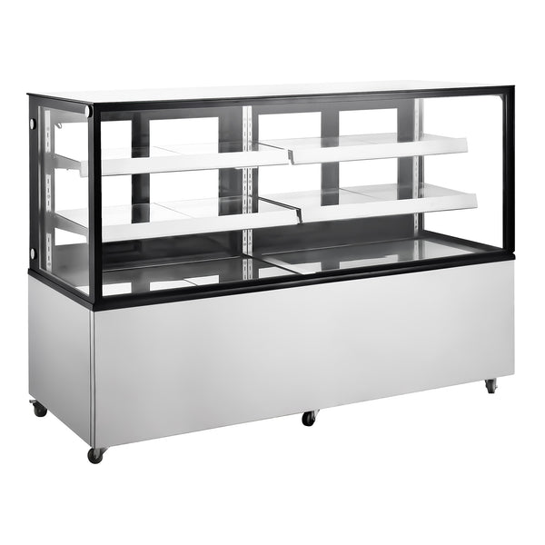 Polarman 72″ Flat glass Refrigerated Showcase With LED Lights ARC-570Z