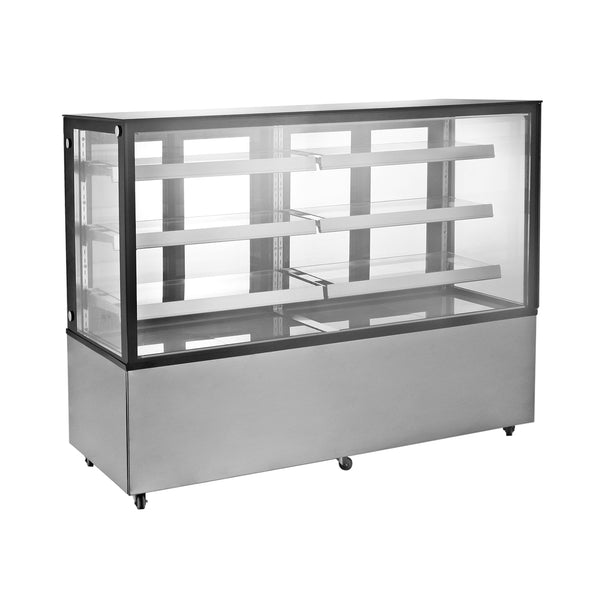 Polarman 72″ Flat glass Standing Bakery Refrigerated Showcase With LED Lights ARC-571Z