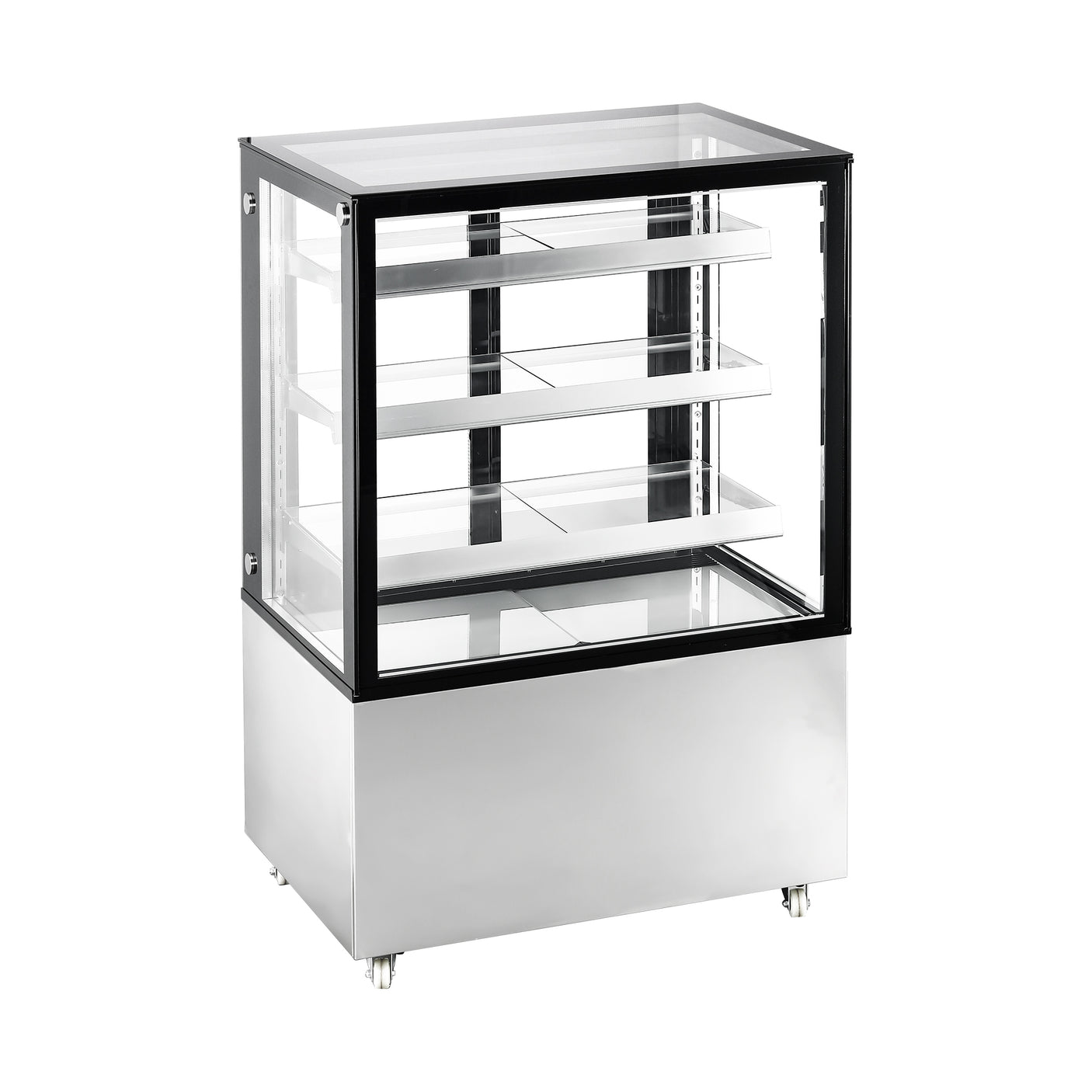 Polarman PLM-271S 36″ Square Glass Refrigerated Bakery Display Case with LED Lighting