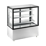 Polarman PLM-371S 48″ Square Glass Refrigerated Bakery Display Case with LED Lighting