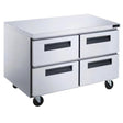 Dukers DUC60R-D4 60 1/8" Undercounter Refrigerator with Four Drawers, 15.53 Cu.Ft.