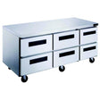 Dukers DUC72R-D6 72 1/8" Undercounter Refrigerator with Six Drawers, 18.96 Cu.Ft.
