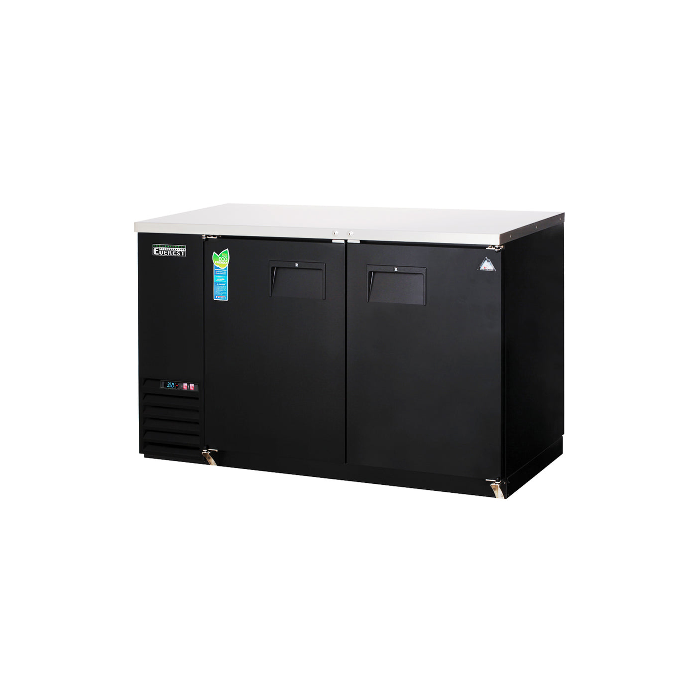 Everest EBB59-24 57 3/4" Back Bar Cooler, 2 Solid Doors, 17 cu. ft.