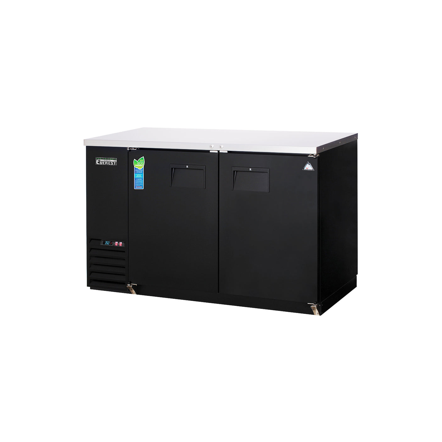 Everest EBB59 57 3/4" Back Bar Cooler, 2 Solid Doors, 20 cu. ft.