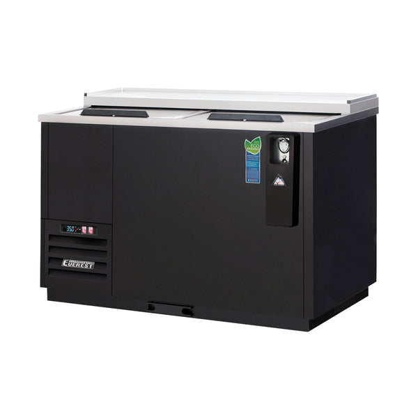 Everest EBC50 49 1/2" Horizontal Bottle Coolers 2 Doors, Black Exterior, 15 cu. ft.
