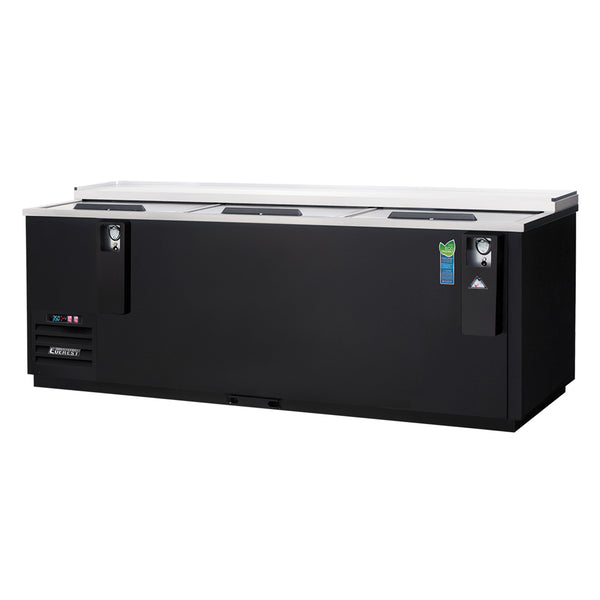Everest EBC95 95 1/8" Horizontal Bottle Coolers 3 Doors, Black Exterior, 31 cu. ft.