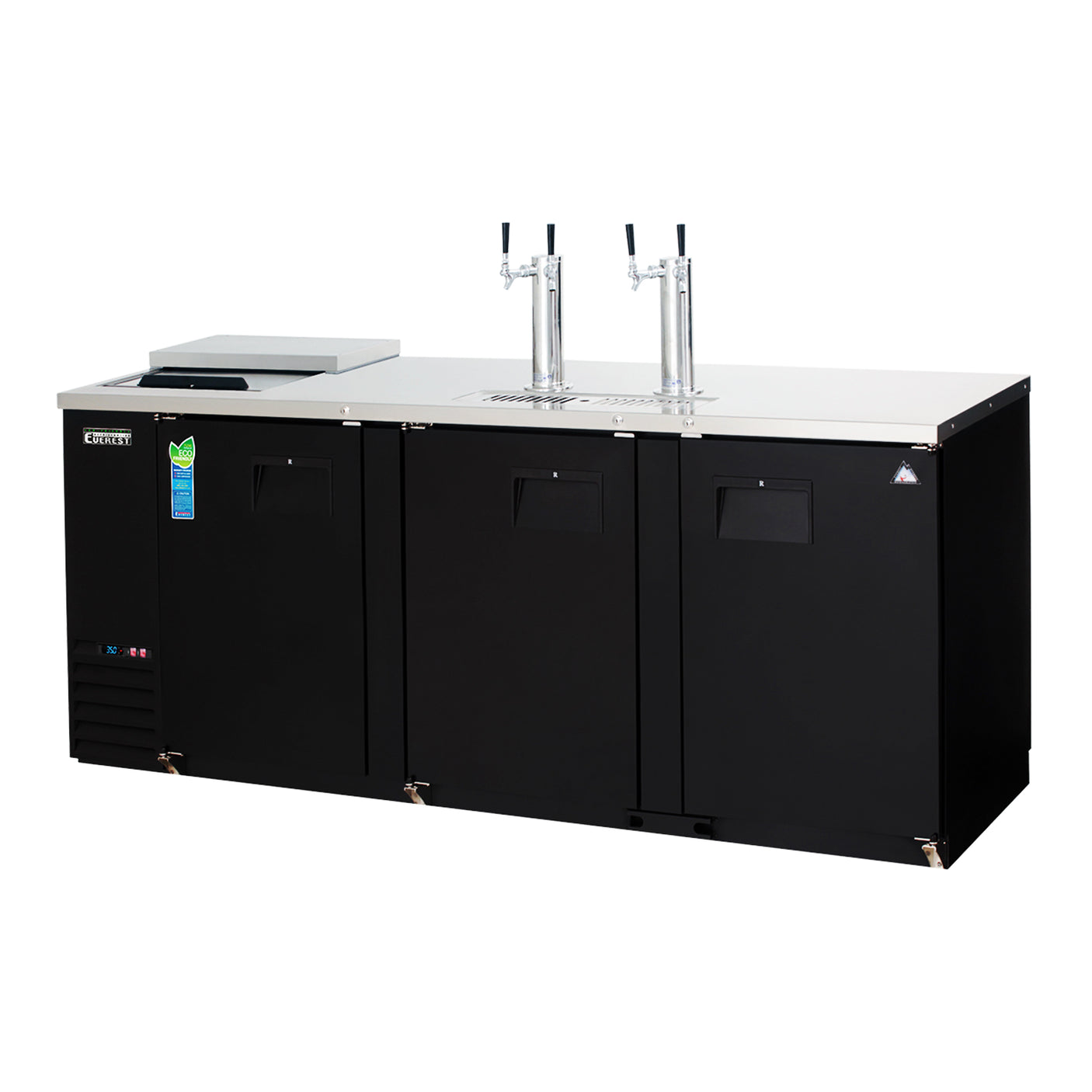 Everest EBD4-CT 89 1/4" Club Top Direct Draw Keg Refrigerator, 3 Solid Doors, 32 cu. ft.