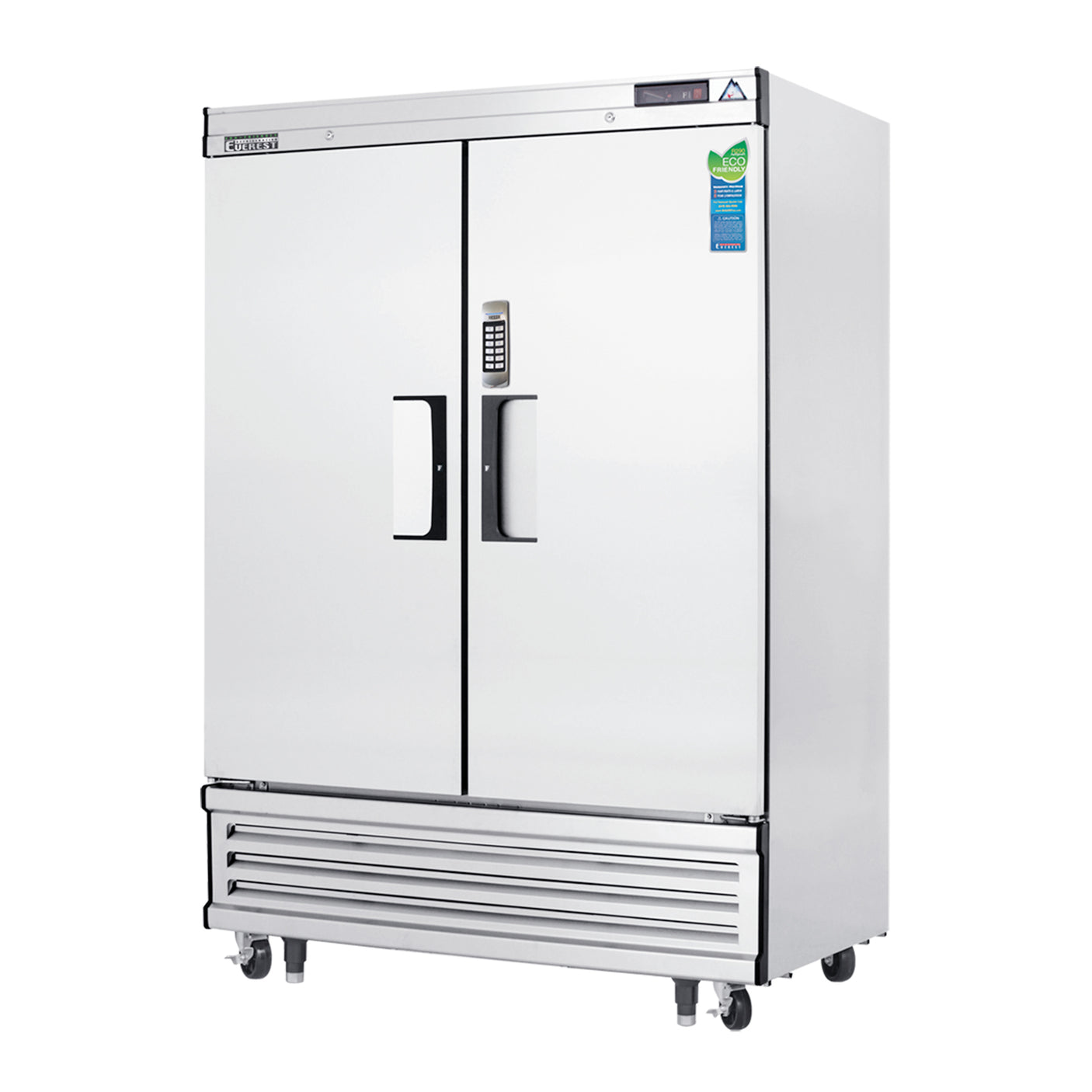 Everest EBF2-LAB 54 1/8" Stainless Steel 33 cu. ft Laboratory Freezer, 2 Solid Full Doors