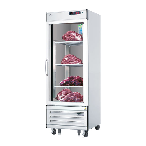 Everest EDA1-S 24" Dry Ager & Thawing Refrigerator with Glass Full Door, Bottom Mount, Stainless Steel, 10 cu. ft.