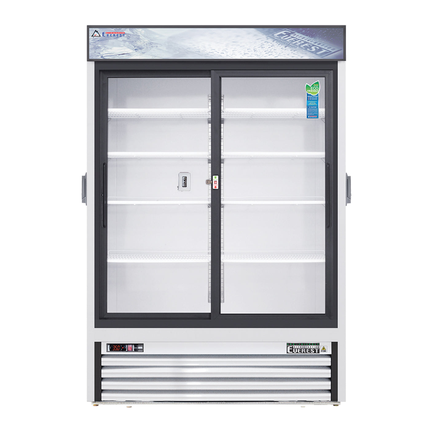 Everest EMSGR48C 53 1/8" White 50 cu. ft Chromatography Refrigerator, Double Swing Doors