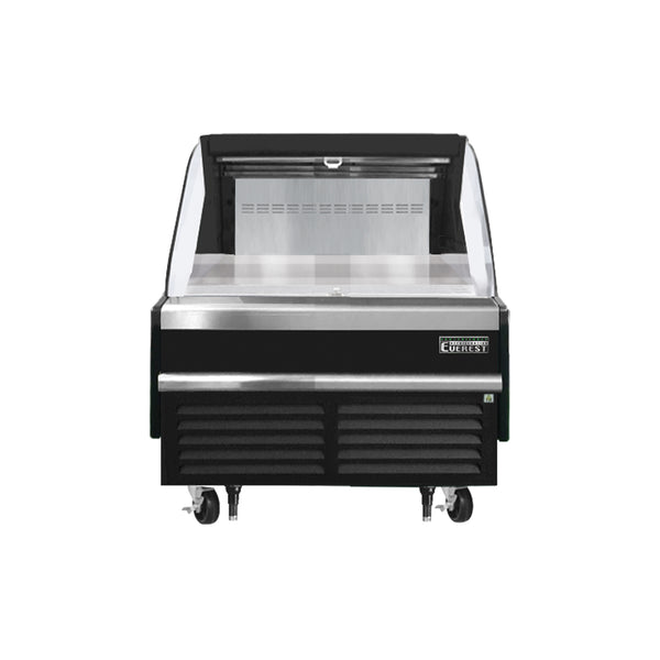 Everest EOMH-36-B-35-S 37 1/4" Open Air Merchandisers, Black Exterior, 5.6 cu. ft.