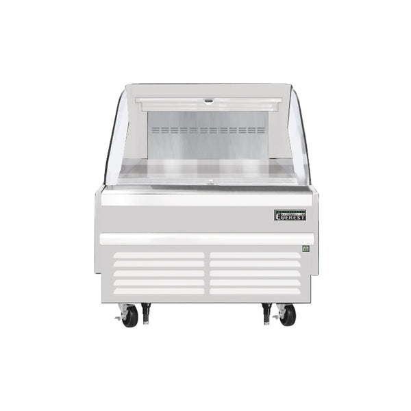 Everest EOMH-36-W-35-S 37 1/4" Open Air Merchandisers, White Exterior, 5.6 cu. ft.