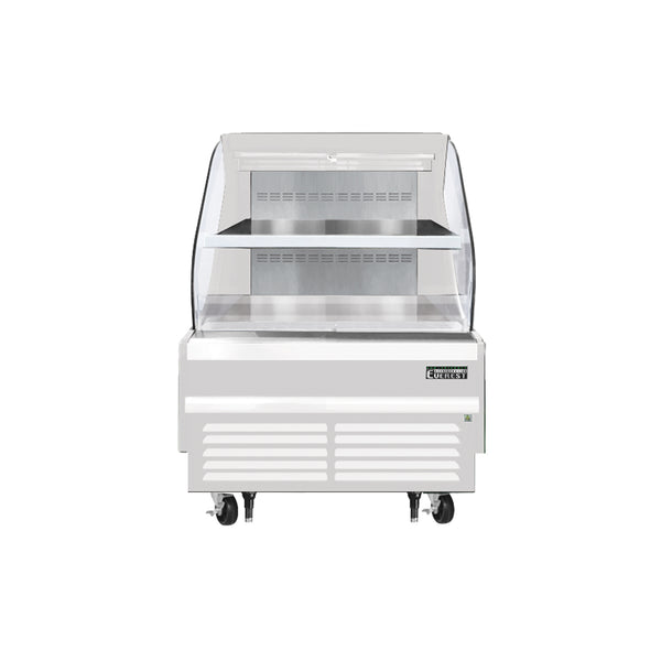 Everest EOMH-36-W-35-T 37 1/4" Open Air Merchandisers, White Exterior, 7.4 cu. ft.