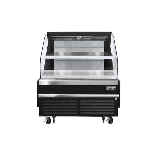 Everest EOMH-48-B-35-T 48" Open Air Merchandisers, Black Exterior, 9.7 cu. ft.