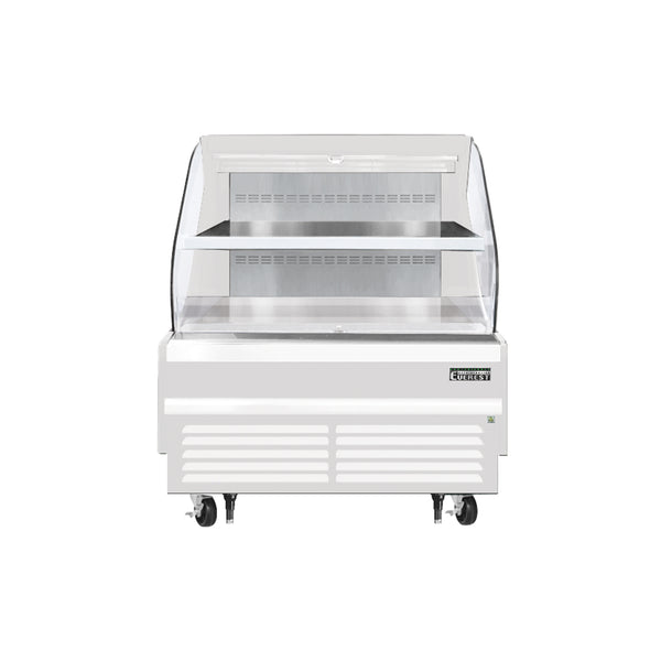 Everest EOMH-48-W-35-T 48" Open Air Merchandisers, White Exterior, 9.7 cu. ft.