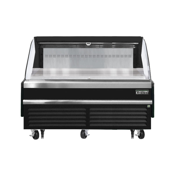 Everest EOMH-72-B-35-S 73 1/4" Open Air Merchandisers, Black Exterior, 11.4 cu. ft.