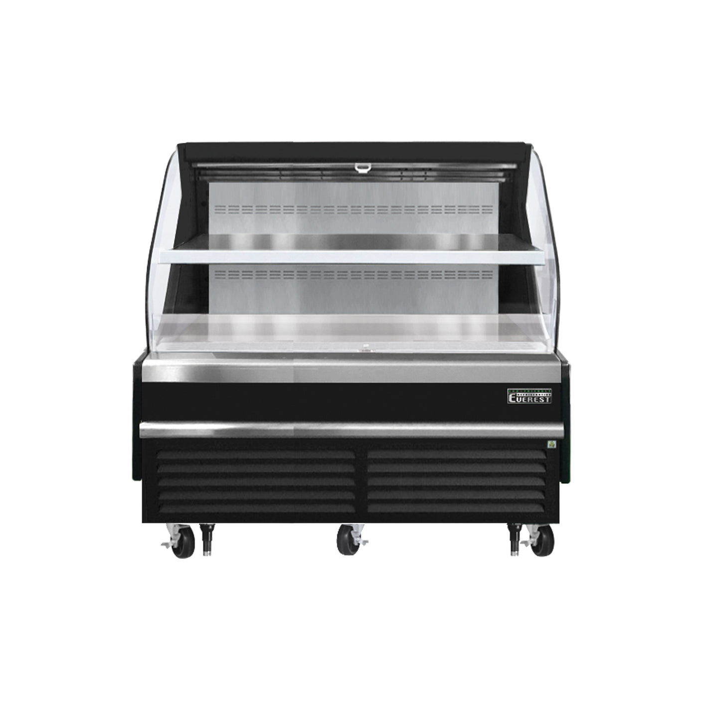 Everest EOMH-72-B-35-T 73 1/4" Black 15.2 cu. ft Open Air Merchandiser