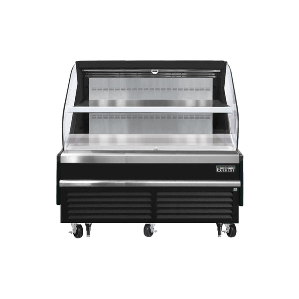 Everest EOMH-72-B-35-T 73 1/4" Open Air Merchandisers, Black Exterior, 15.2 cu. ft.