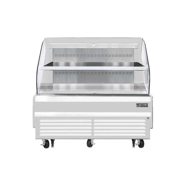 Everest EOMH-72-W-35-T 73 1/4" Open Air Merchandisers, White Exterior, 15.2 cu. ft.