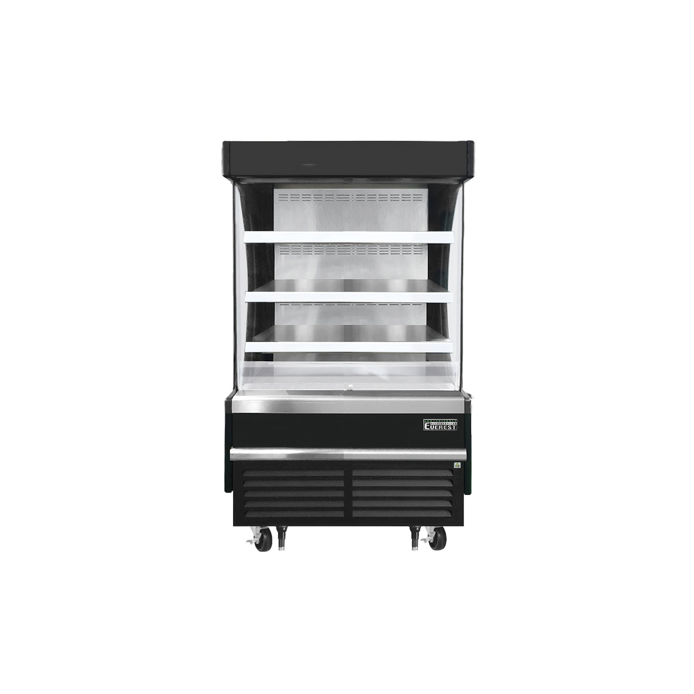 Everest EOMV-36-B-28-S 37 1/4" Black 9.3 cu. ft Open Air Merchandiser